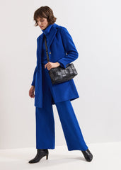 Lydia Blue Wool Coat Cobalt