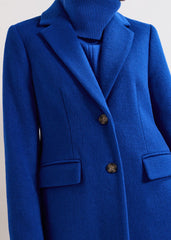 Lydia Blue Wool Coat Cobalt