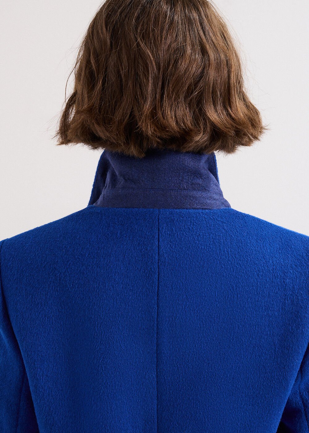 Lydia Blue Wool Coat Cobalt