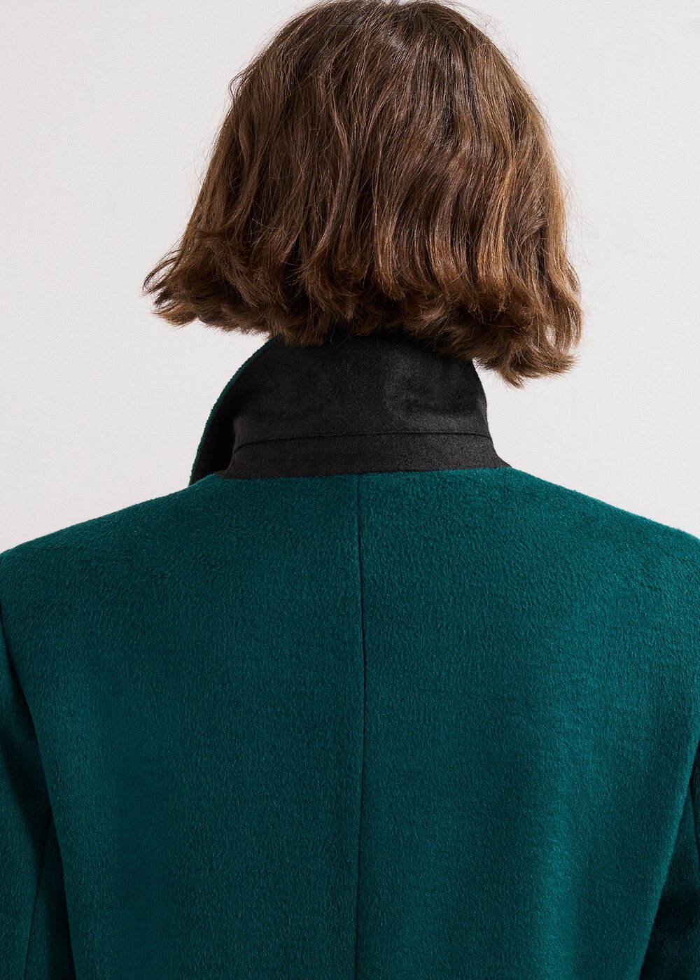 Lydia Long Wool Coat Teal
