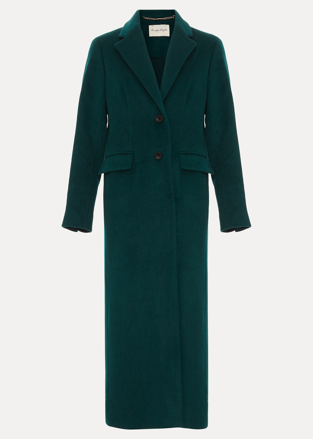 Lydia Long Wool Coat Teal