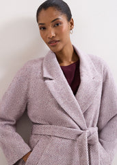 Niamh Wrap Coat Lilac