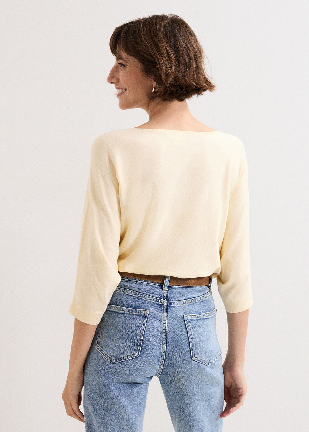 Cristine Knit Jumper Pale Yellow
