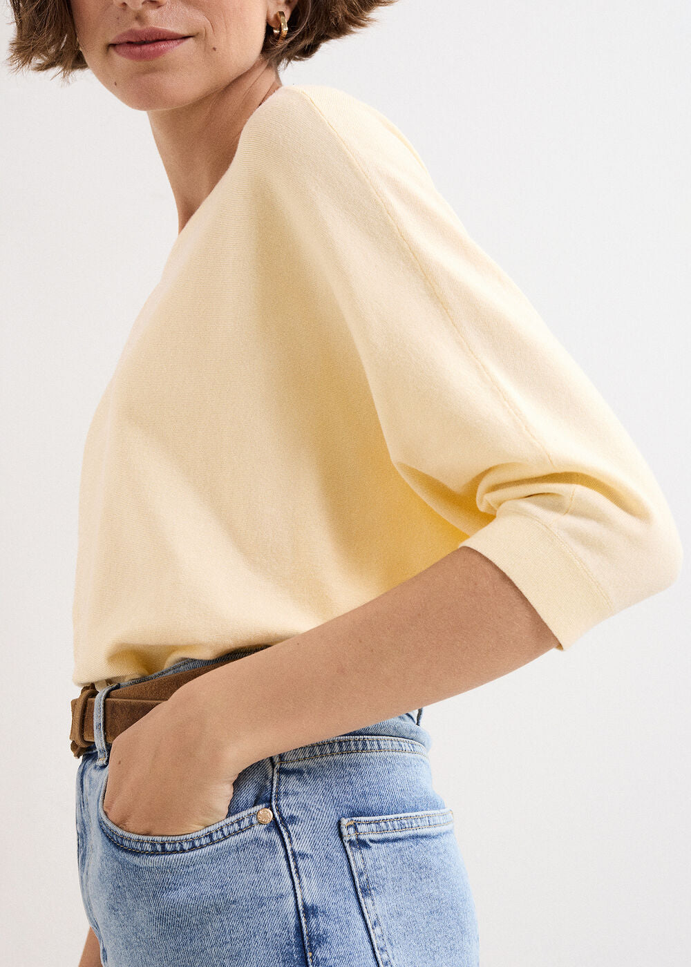 Cristine Knit Jumper Pale Yellow