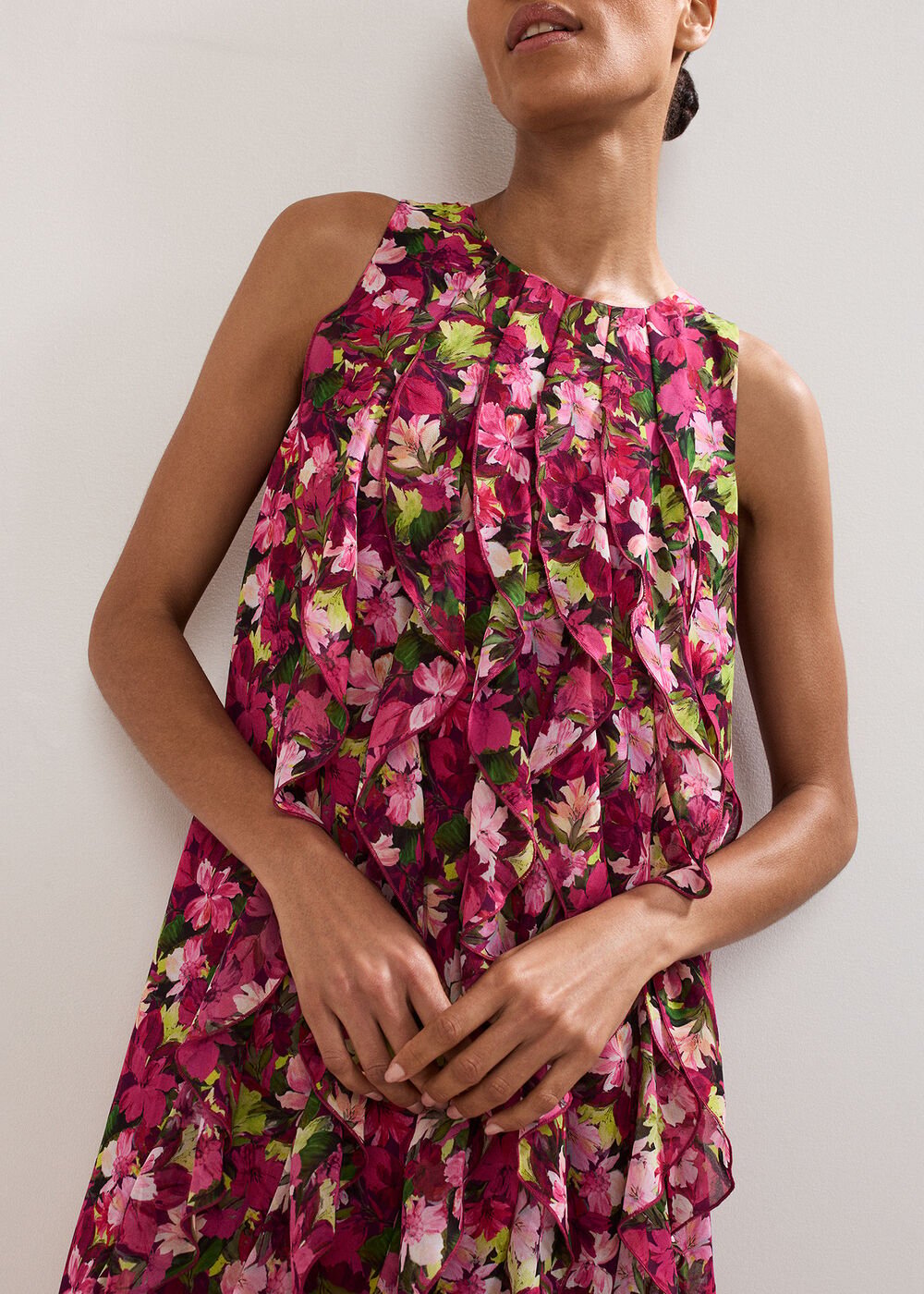 Cleo Ruffle Dress Multi