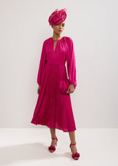Faye Textured Dress Pink