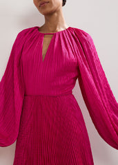 Faye Textured Dress Pink