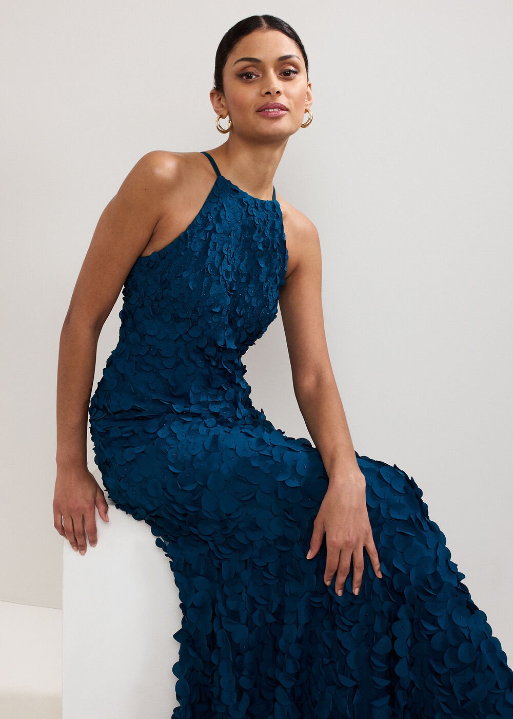 Charlene Teal Dress Teal