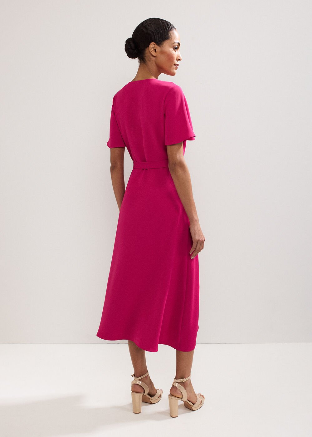 Julissa Wrap Dress Pink