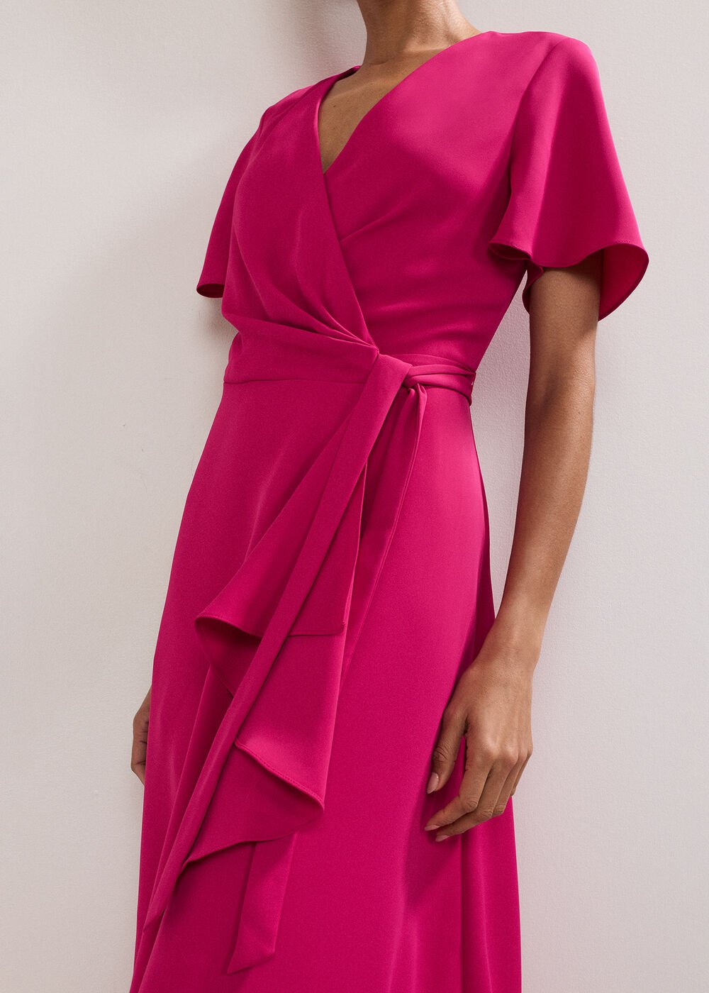 Julissa Wrap Dress Pink