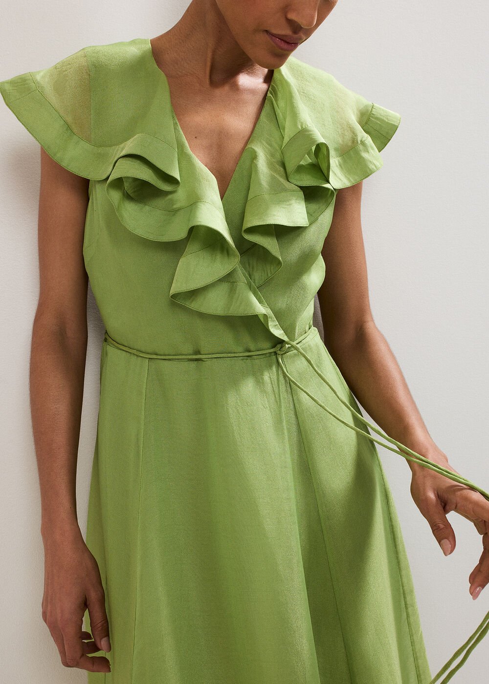 Annette Frill Dress Green