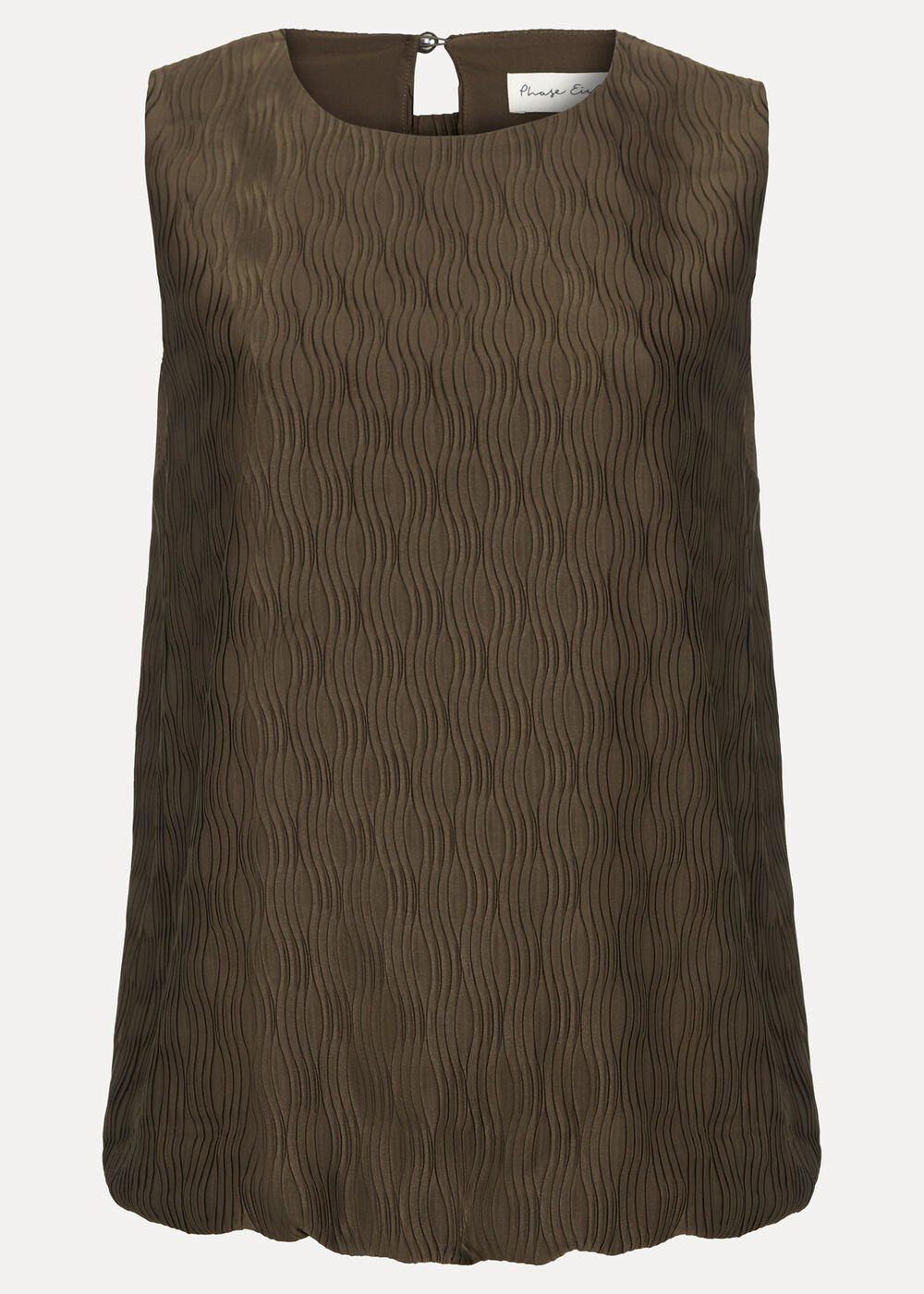 Zula Bubble Hem Top Khaki