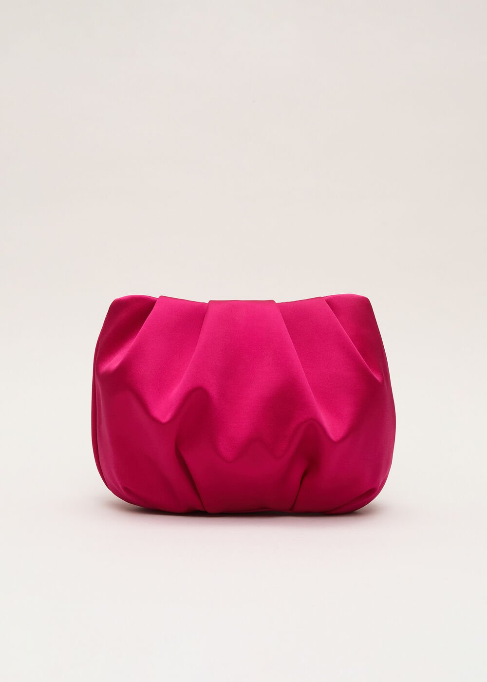 Satin Cloud Clutch Pink