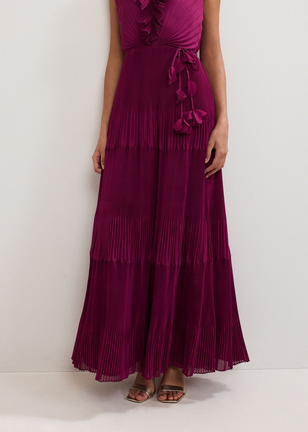 Klana Burgundy Dress Burgundy