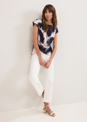 Honor Blurred Top Black Multi
