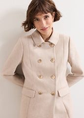 Aurelie Wool Peacoat Neutral