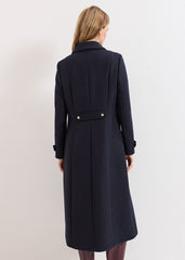 Aurelie Maxi Coat Navy
