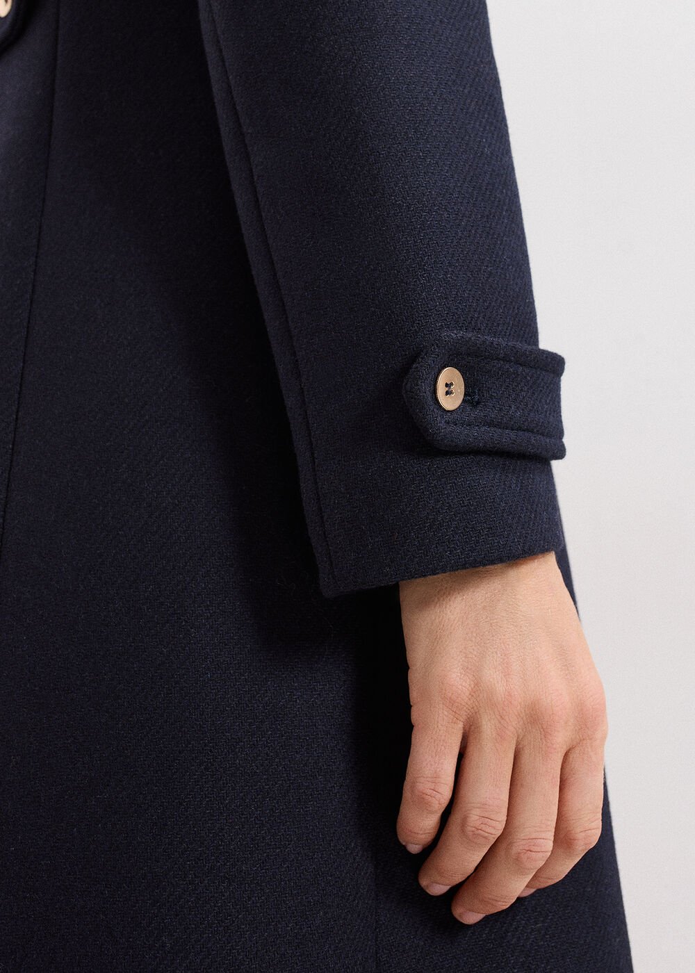 Aurelie Maxi Coat Navy