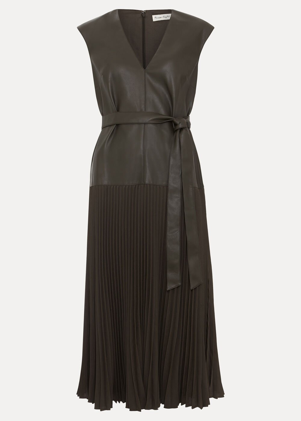 Aria Dropped Waist Dress Green