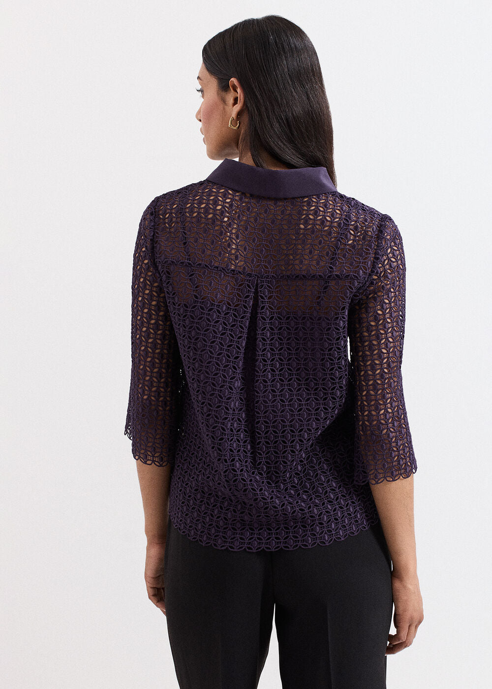 Romilly Lace Shirt Purple