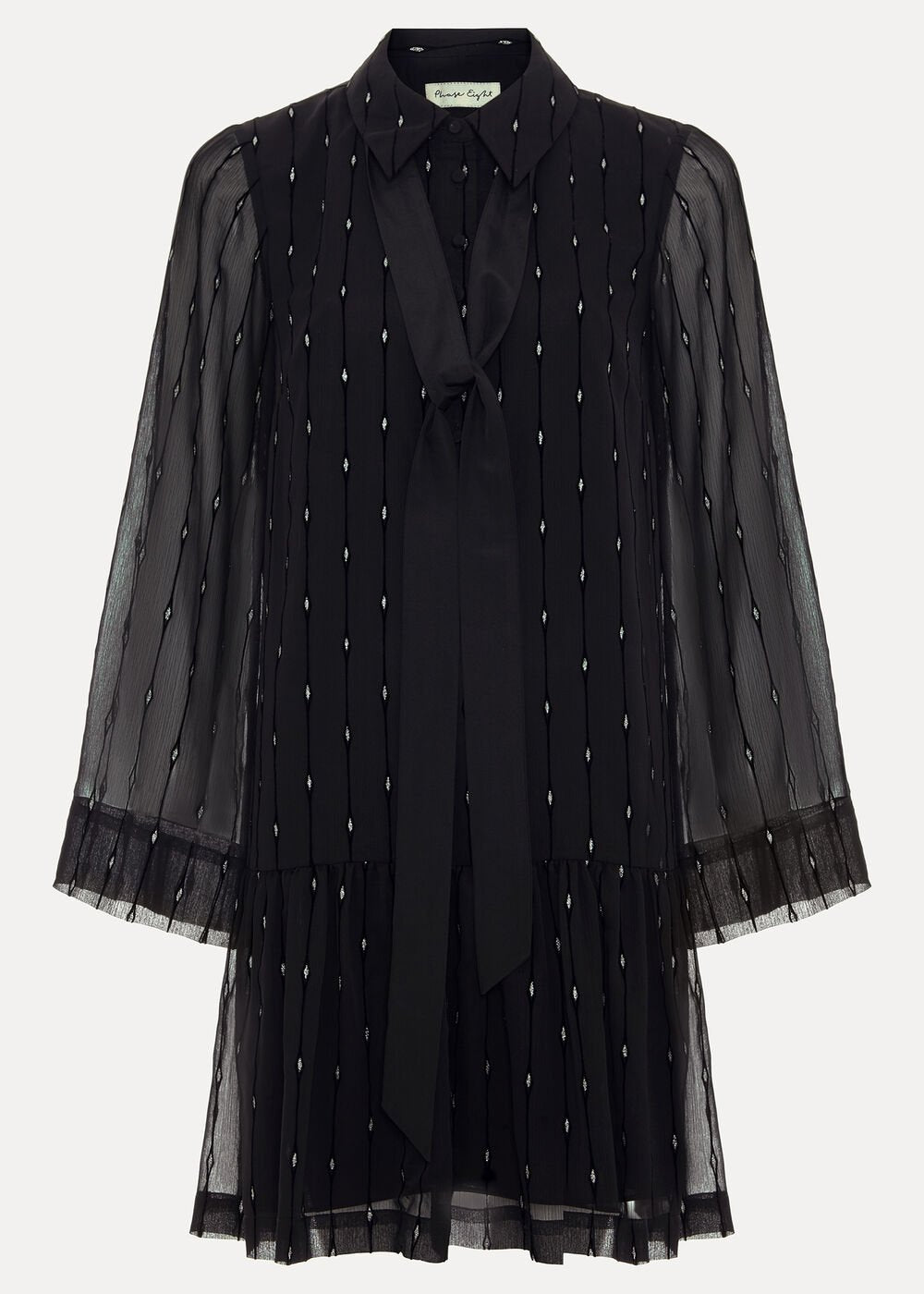 Tessa Glitter Dress Black