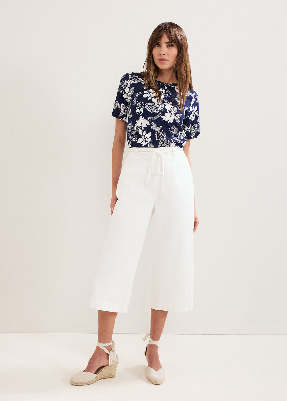Elma Postcard Top Navy