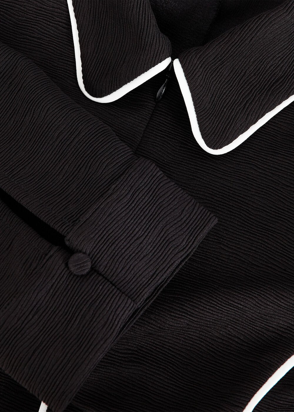 Tilly Piped Dress Black/Ivory