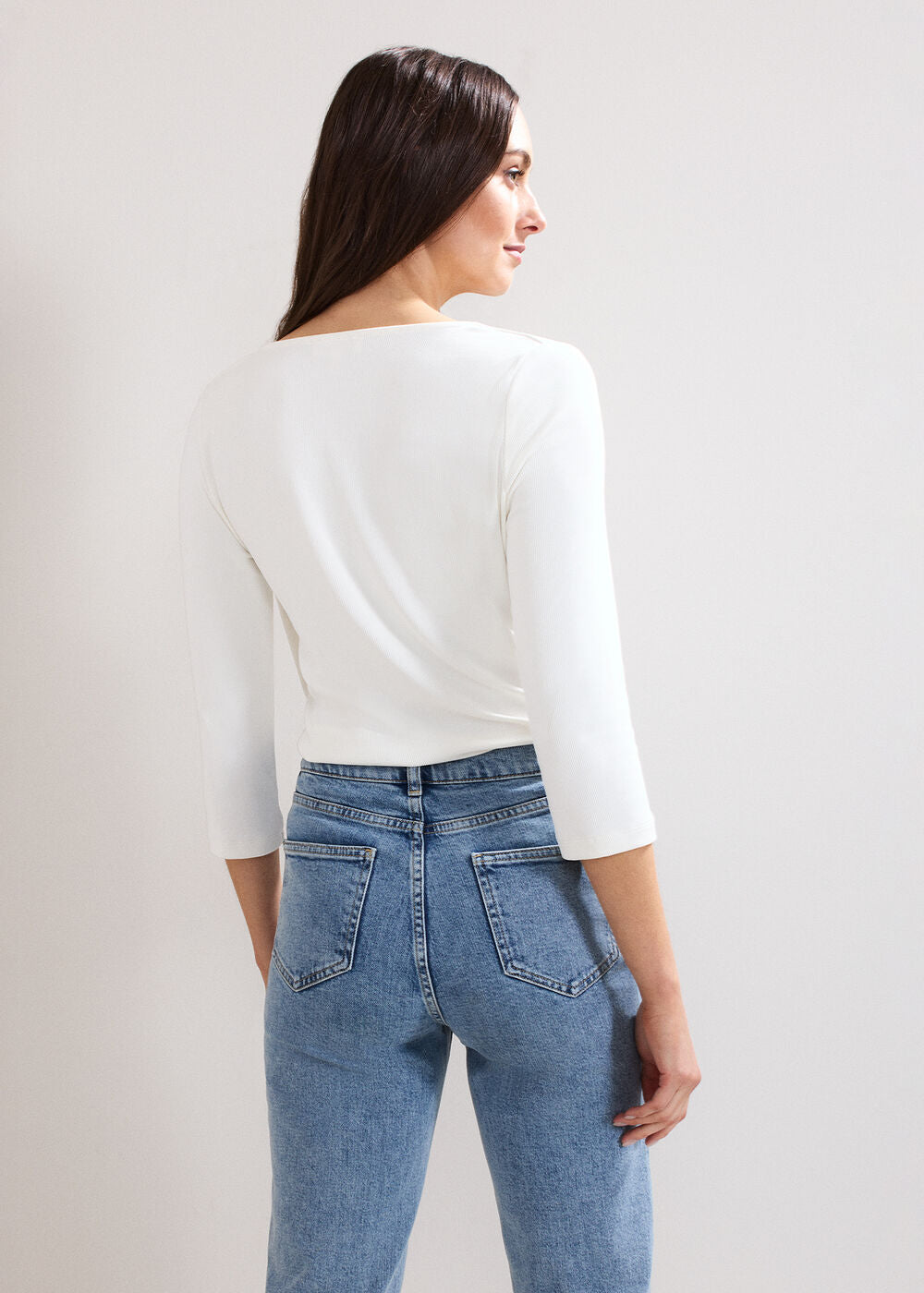 Sutton Drape Top White