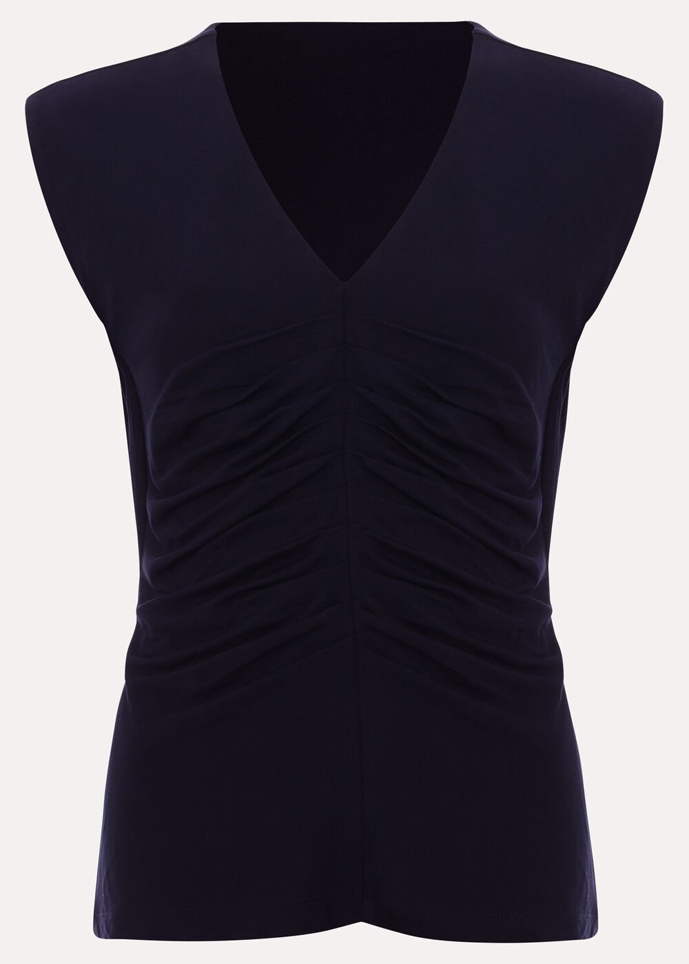 Taia V Neck Top Navy