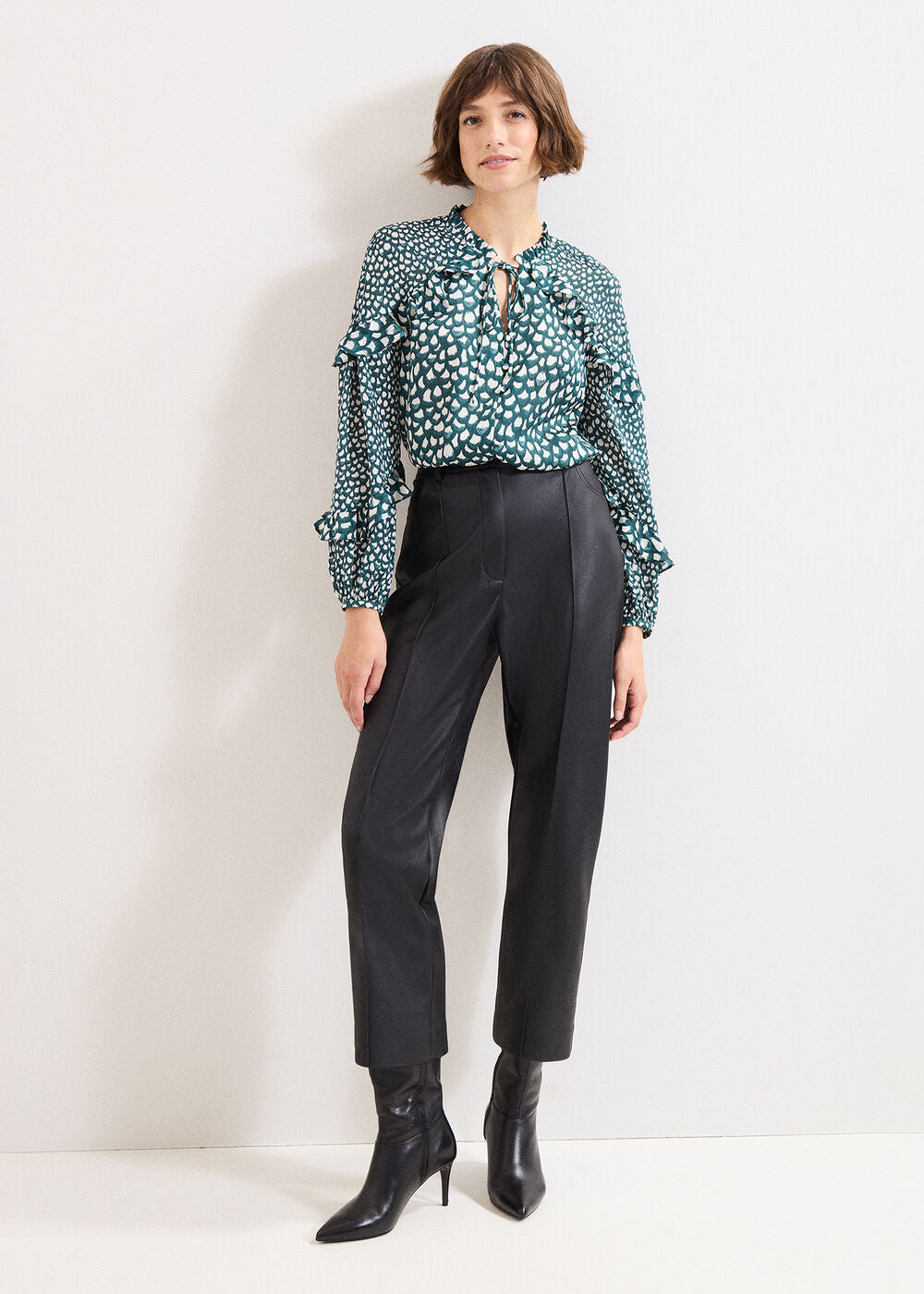 Manon Frill Blouse Green