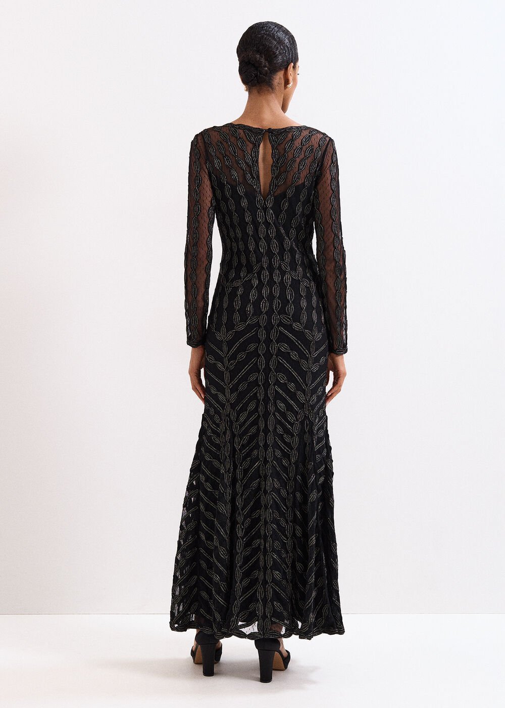 Marie Tapework Dress Black