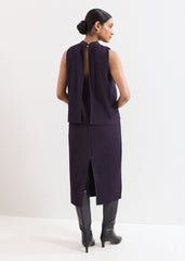 Gracie Ribbed Dress Purple