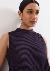 Gracie Ribbed Dress Purple
