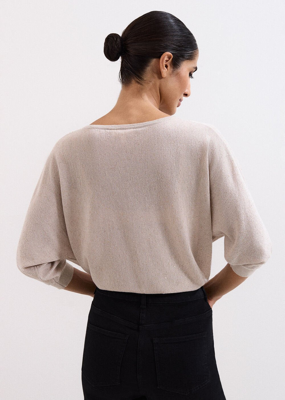 Sequin Cristine Knit Gold