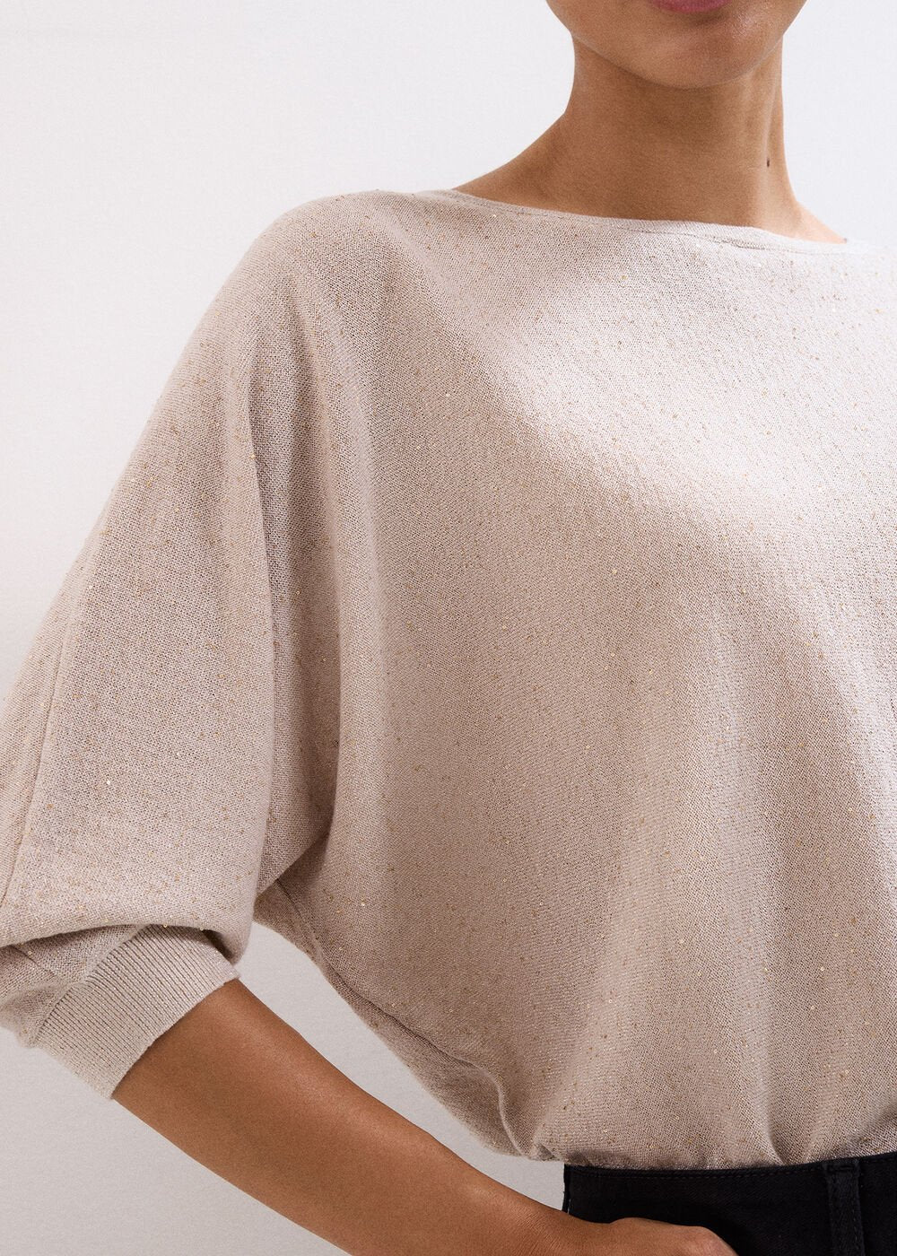 Sequin Cristine Knit Gold