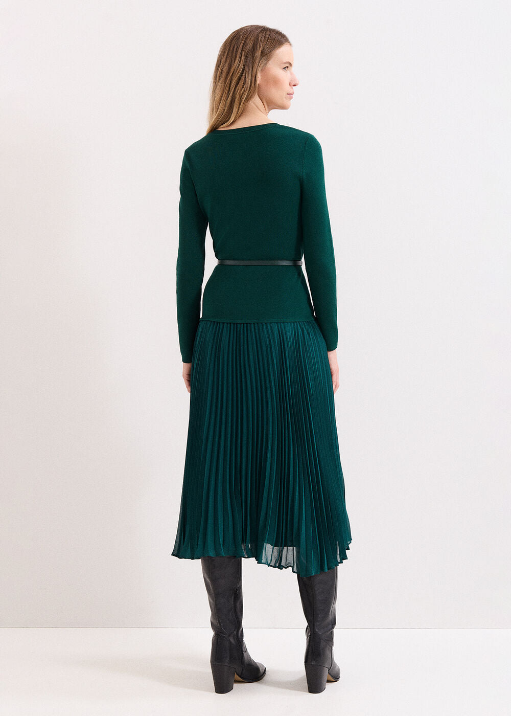 Kai V Neck Dress Green