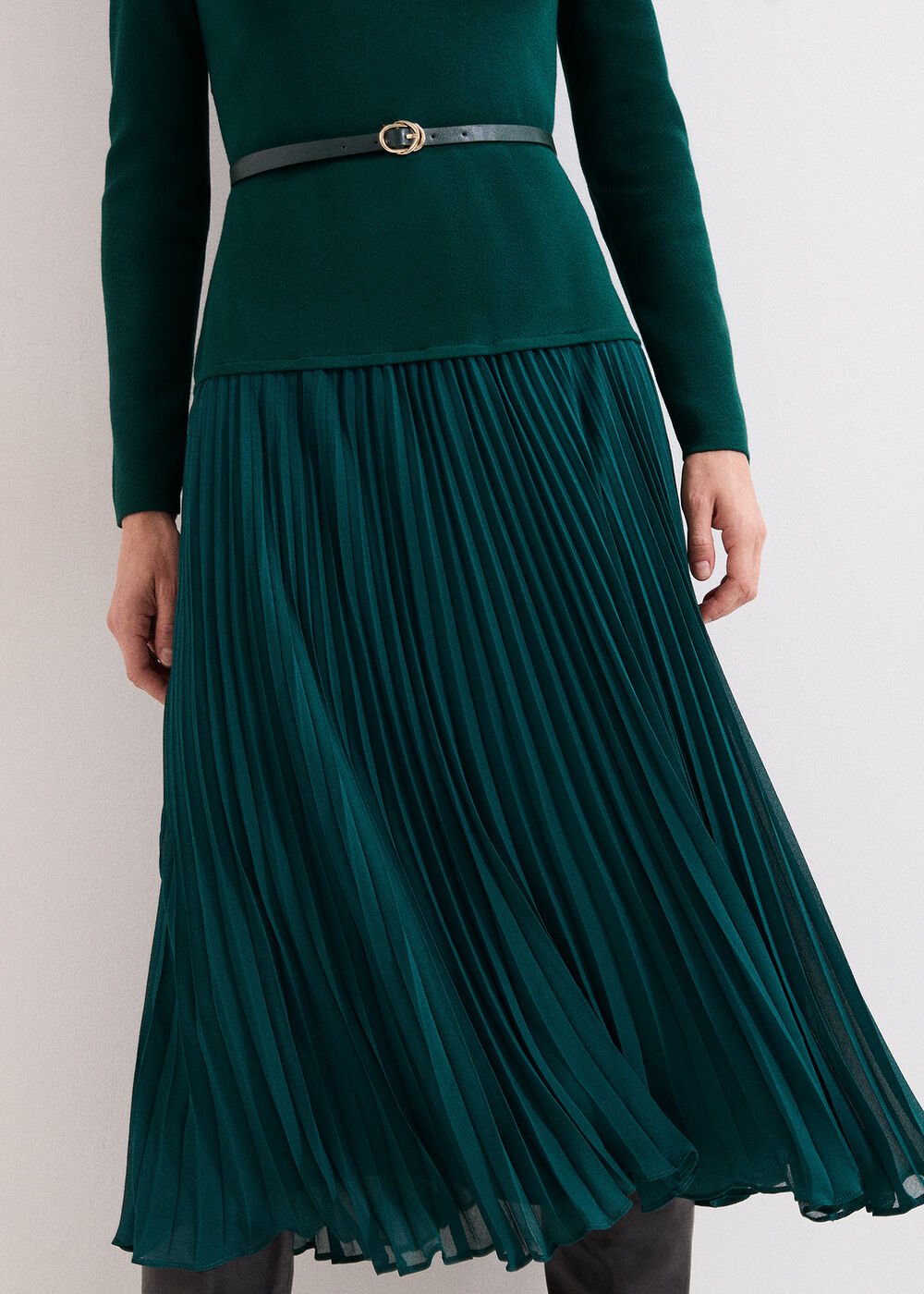 Kai V Neck Dress Green