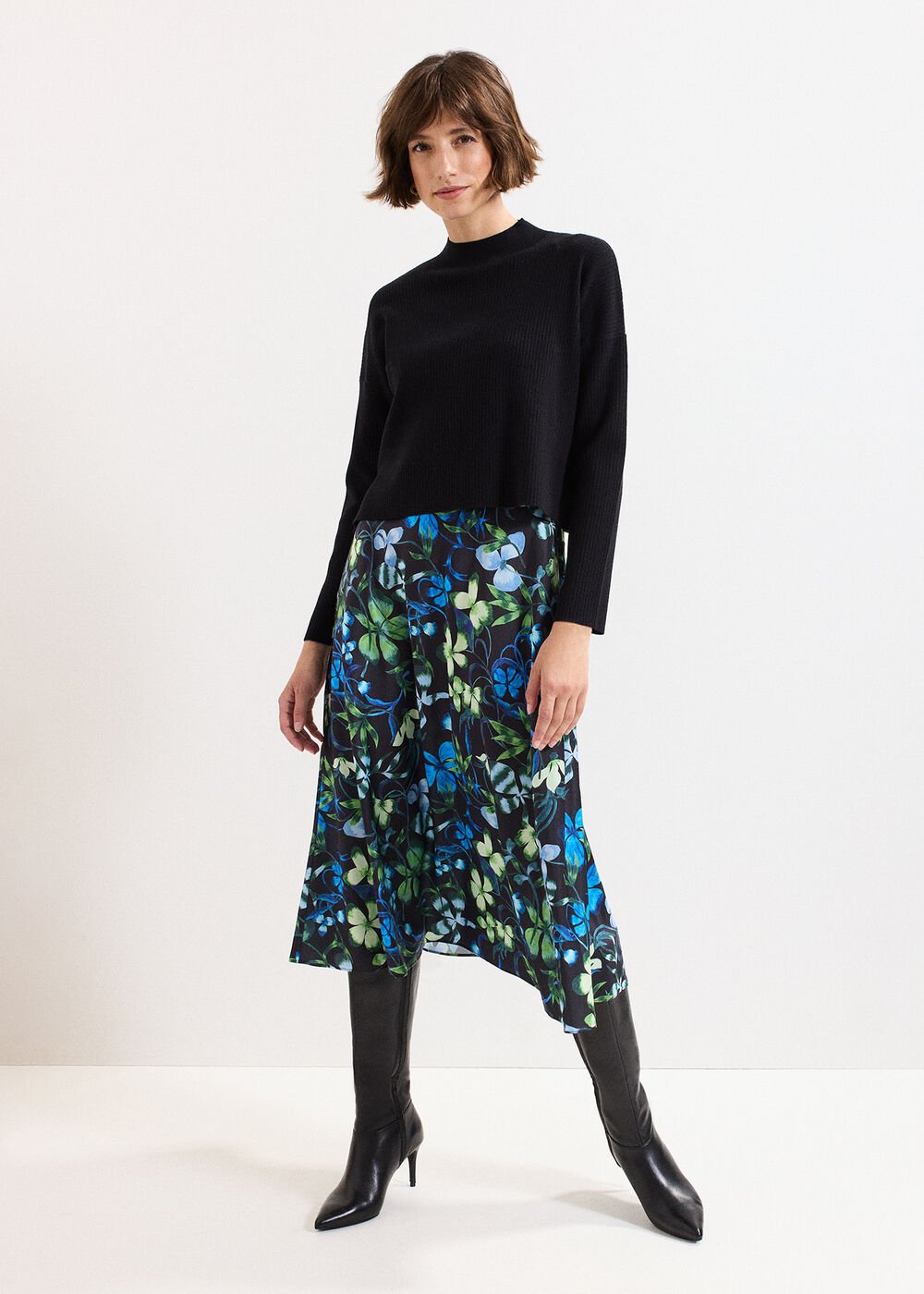 Izzy Jumper Dress Black Multi