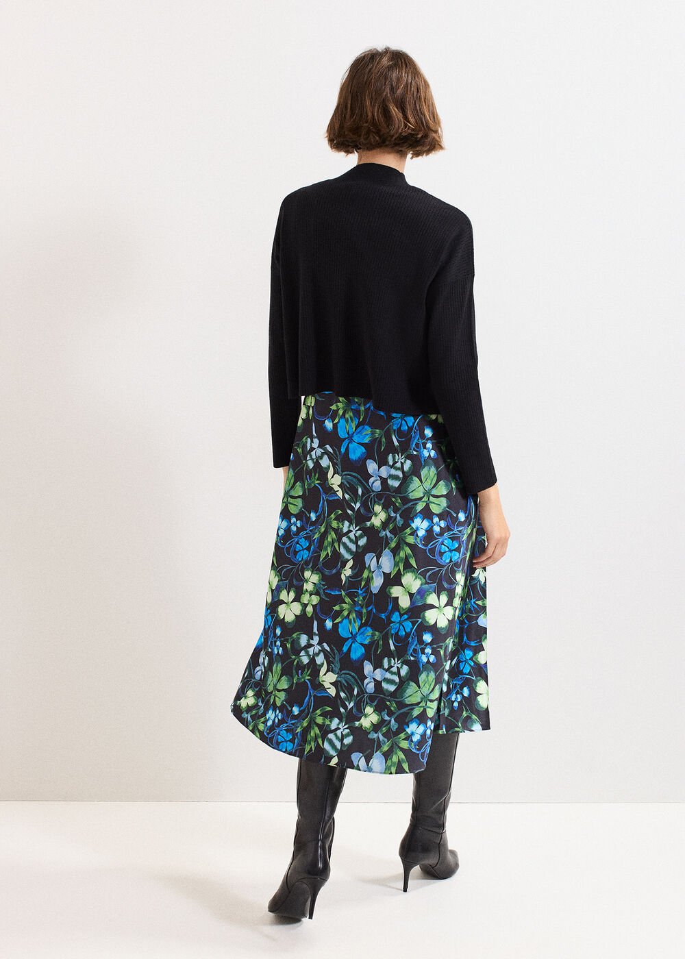 Izzy Jumper Dress Black Multi