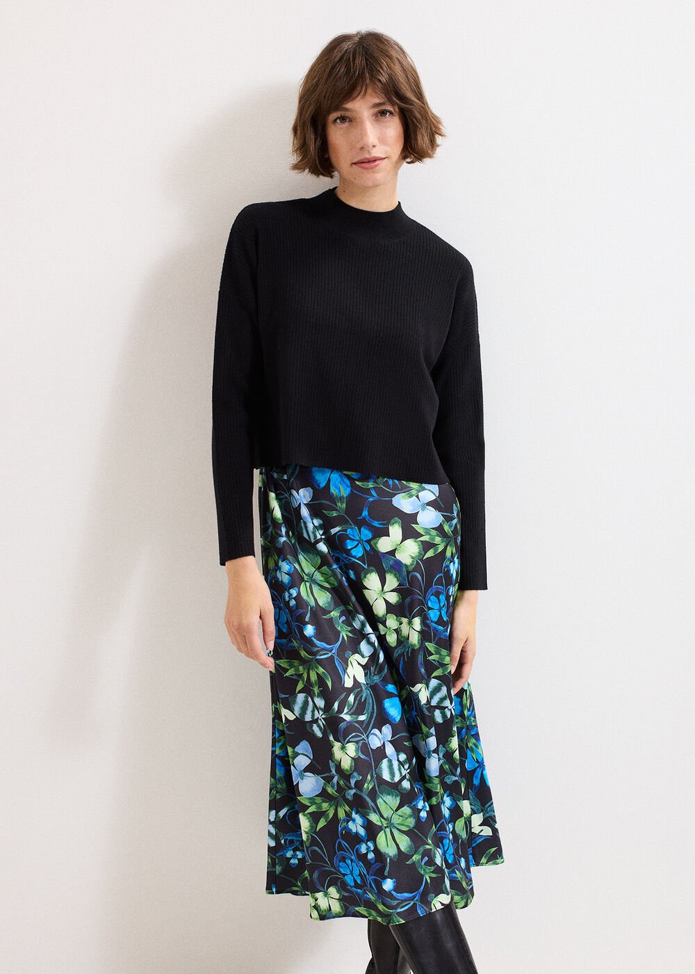 Izzy Jumper Dress Black Multi
