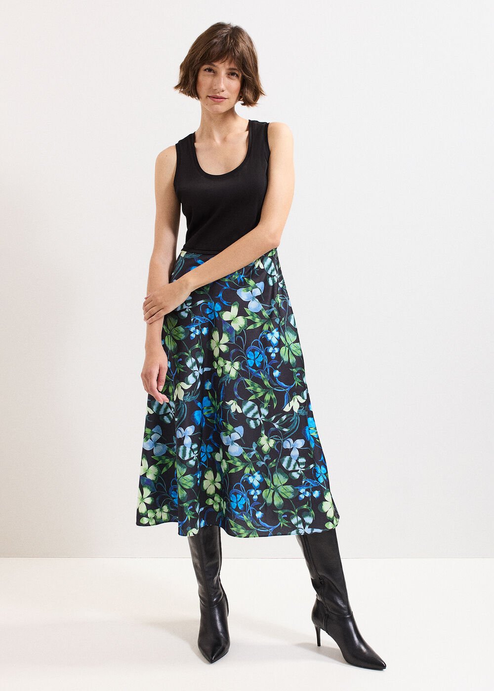 Izzy Jumper Dress Black Multi