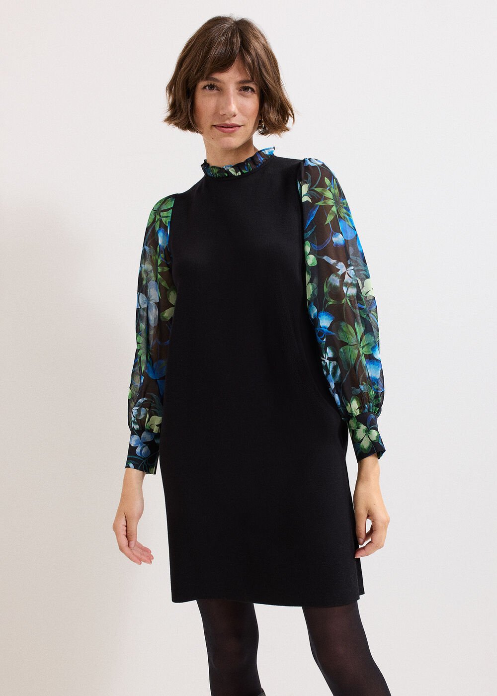 Ramona Printed Dress Black Multi