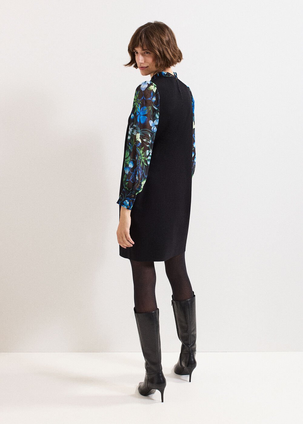 Ramona Printed Dress Black Multi