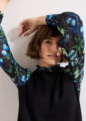 Ramona Printed Dress Black Multi