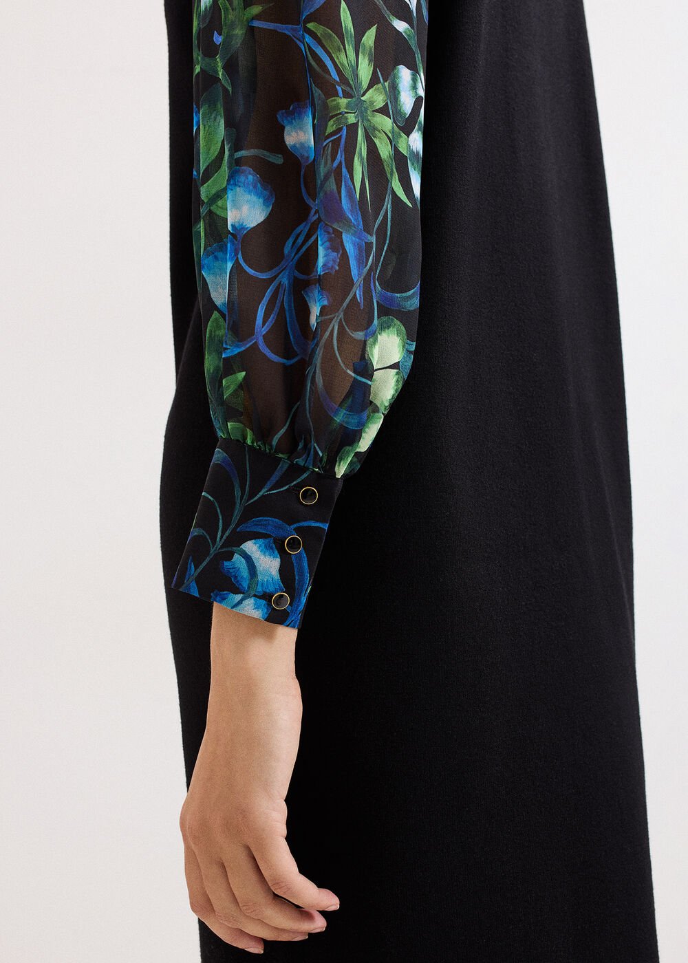 Ramona Printed Dress Black Multi