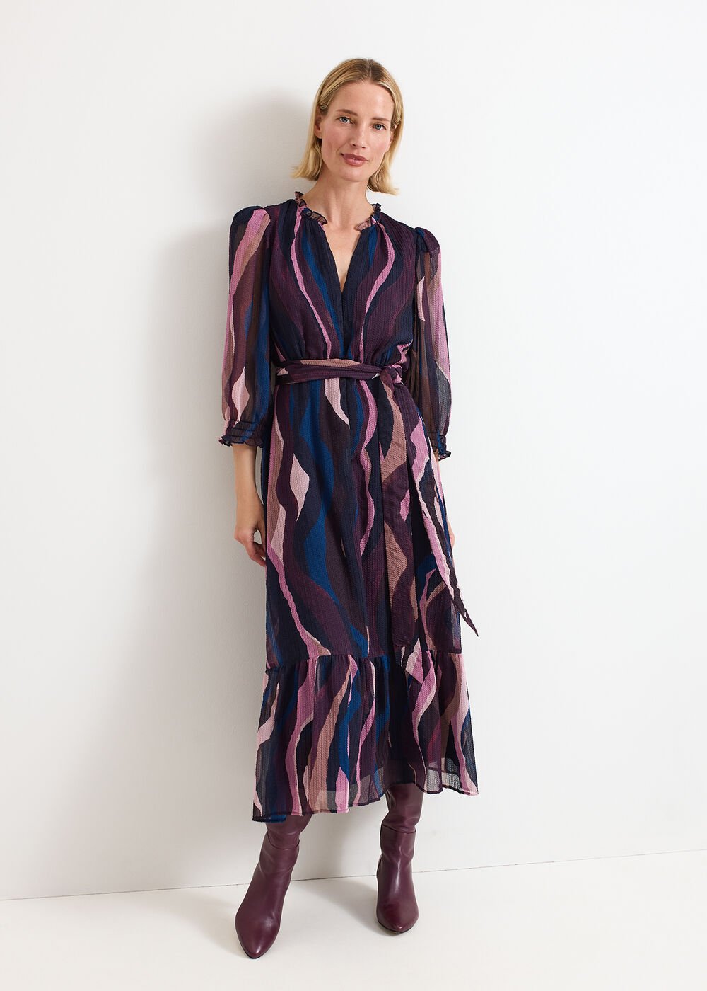 Petite Carra Midi Dress Multi