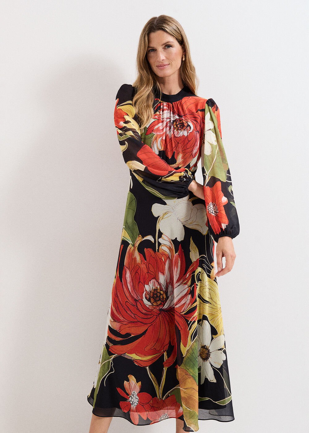 Eve Floral Maxi Dress Multi