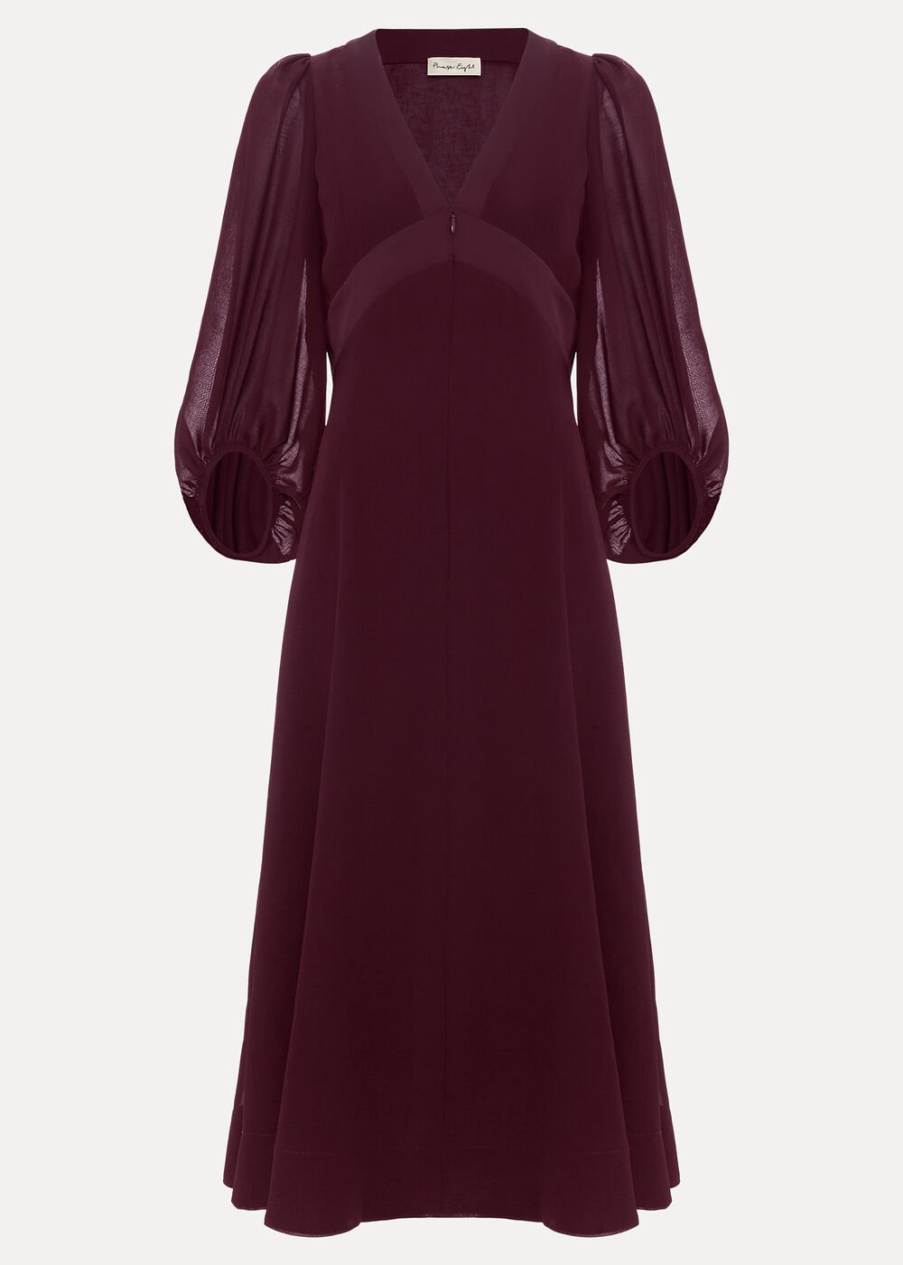 Vera Burgundy Dress Burgundy