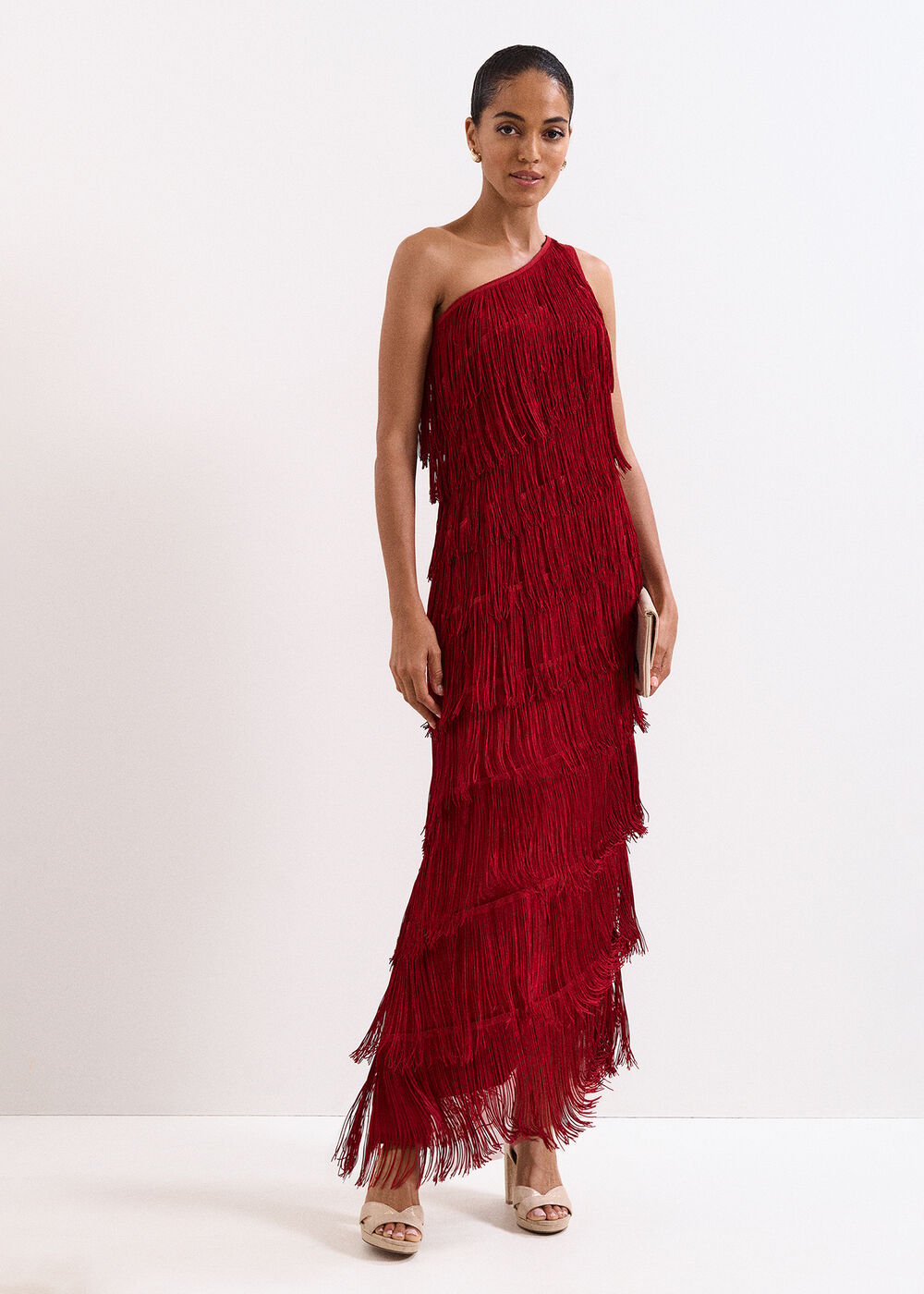 Otto Red Maxi dress Dark Red