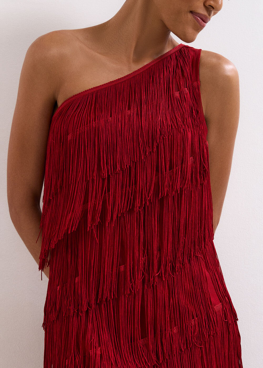 Otto Red Maxi dress Dark Red